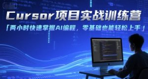 Cursor项目实战训练营,两小时快速掌握AI编程,零基础也能轻松上手-599资源坊
