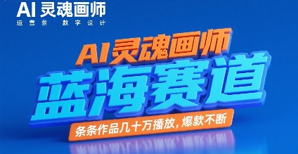 AI灵魂画师，蓝海赛道，条条作品几十W播放，爆款不断-599资源坊