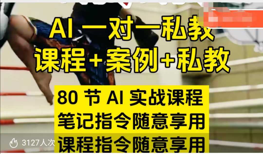 AI指令实战课，课程+案例，80节AI实战课程，笔记指令随意享用，课程指令随意享用（更新7月）-599资源坊