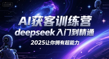 AI获客训练营，deepseek入门到精通，2025让你拥有超能力-599资源坊