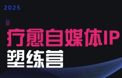 2025治愈自媒体IP训练营，专为疗愈领域从业者打造-599资源坊