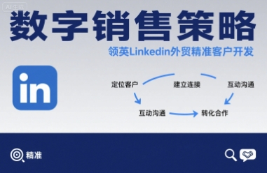数字销售策略领英LinkedIn外贸精准客户开发-599资源坊