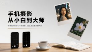 手机摄影从小白到大师,零基础带你学习手机摄影,拍出朋友圈点赞大片-599资源坊