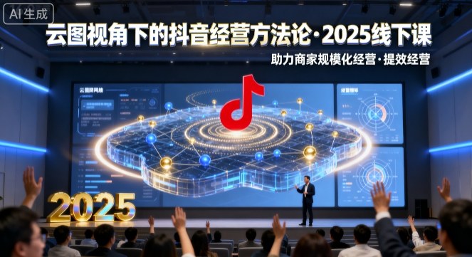 云图视角下的抖音经营方法论，2025线下课，助力商家规模化经营，提效经营（录音+字幕）-599资源坊