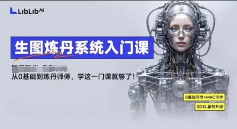 LibLibAI哩布哩布生图炼丹系统入门课，从生图到炼丹，只学这一门就够了-599资源坊