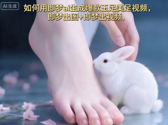 如何用即梦ai生成爆款玉足美足视频，即梦出图+即梦出视频，快速涨粉-599资源坊