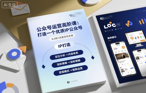 公众号运营高阶课，打造一个优质IP公众号-599资源坊