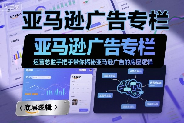 亚马逊广告专栏：运营总监手把手带你揭秘亚马逊广告的底层逻辑-599资源坊