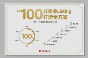 100分完美Listing打造全方案,想要完美listing必须是需要一步一个脚印的-599资源坊