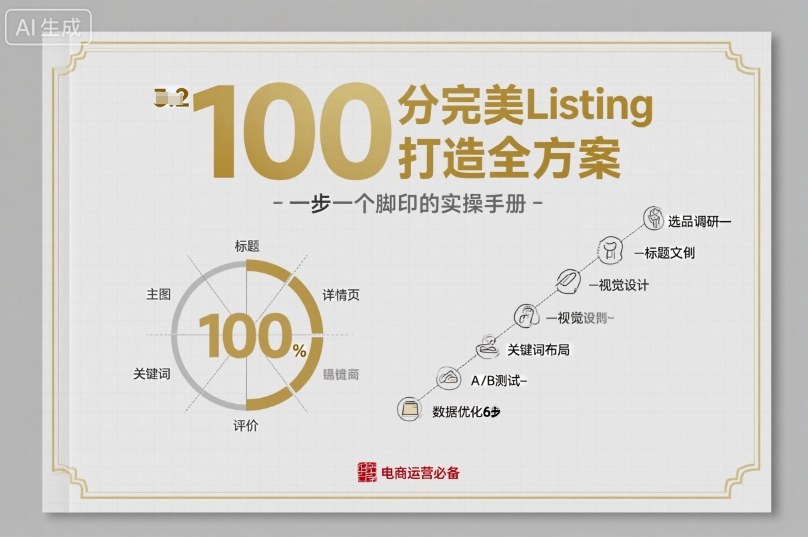 100分完美Listing打造全方案，想要完美listing必须是需要一步一个脚印的-599资源坊
