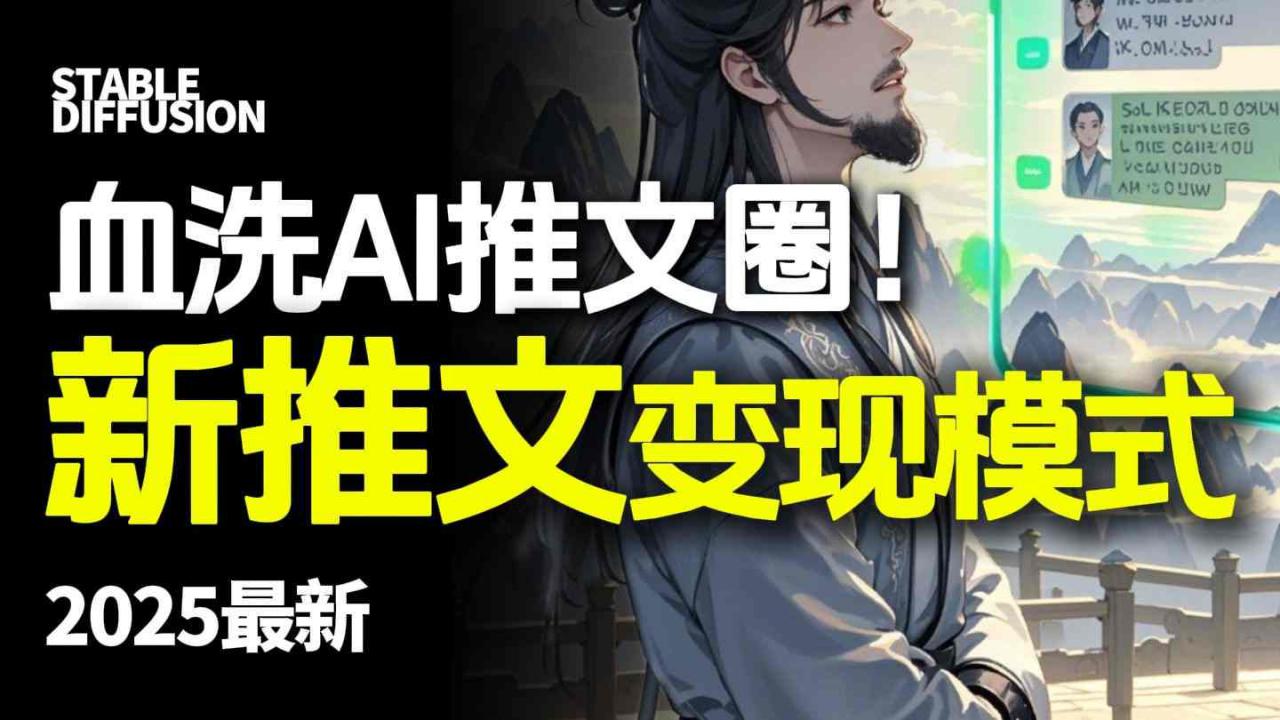 最新AI动态电影漫画小说推文，全流程实操教学，小白也能月入1W+-599资源坊
